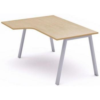 Rocada Schreibtisch 180x120cm L-Form grau