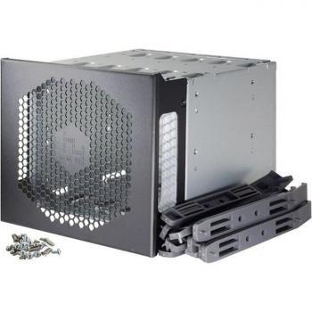 Bandeja de Disco Duro 5” a 5X3,5” – Jaula Inoxidable SATA