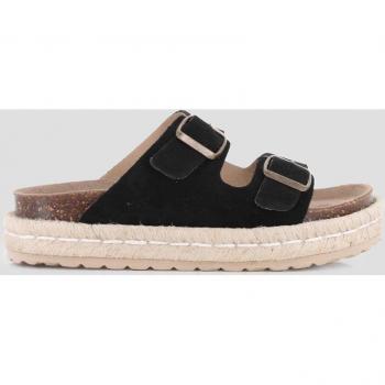 Piel Negra Doble Plataforma Talia 03