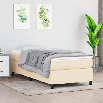 VidaXL Cadre de lit Crème 80x200 cm Tissu 3120819