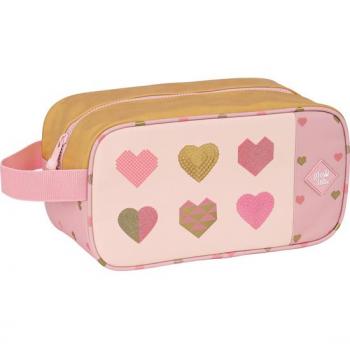 Reise-Schuhtasche Glow Lab Herzen (29 x 15 x 14 cm)