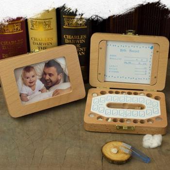Wooden Baby Tooth Box