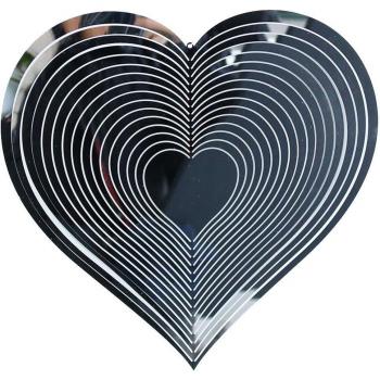 Outdoor Hanging Heart Wind Spinner