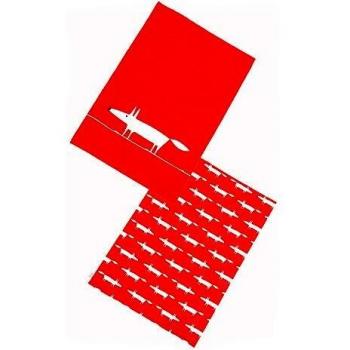 Mr Fox Red Kitchen Towel Pair