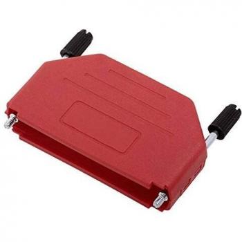 Capot SUB-D 37 pôles 180 ° Rouge DPPK37-R-K 6353-0103-04 Plastique 1 pc