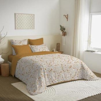 Pacchetto coperture reversibili King Size 180 x 200 cm Agathe Moutarde
