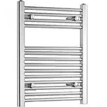 Heated Chrome Towel Rail, Straight, 500 x 800, 22mm D Rail