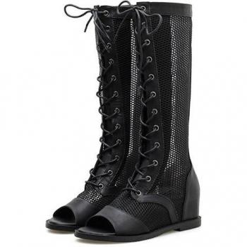 Zapato Gdgydh con cremallera hasta la rodilla
