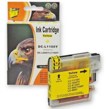 Brother LC-980/LC-1100 Gelb Patrone für 325 Seiten