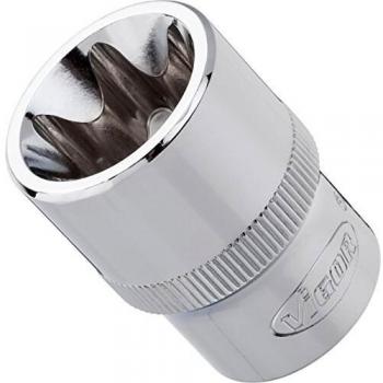 Llave de cubo Vigor E14, 1/2 pulgadas