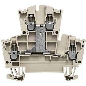 Weidmüller WDK 2.5 V 1022300000-100 – Bloc à deux étages beige foncé