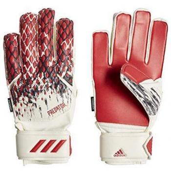 Adidas Predator Fingersave MNJ für Kinder – Größe 7, Kombinationsfarben Weiß/Schwarz/Active Red
