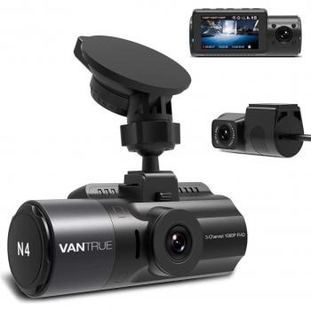 Vantrue N4 Caméra de voiture 4K Ultra HD avec Wifi
