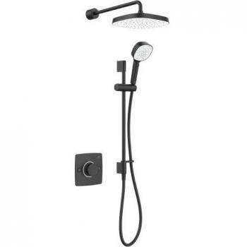 Mira Evoco Dual Outlet Thermostatic Mixer Shower Matt Black