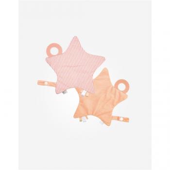 Saro Estrela de Papel com Mordedor Rosa