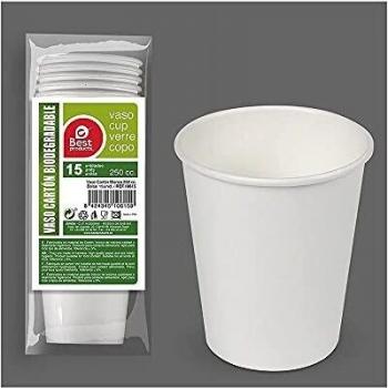 Vasos de Cartón Blanco 250 CC