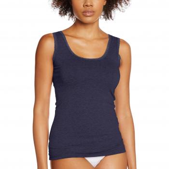 ESPRIT Damen Unterhemd 996EF1T917, Navy, Größe 40 (L)