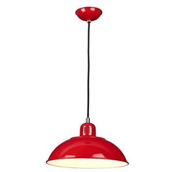 Single-Unit Red LED 60W Ceiling Pendant Fitting (E27)