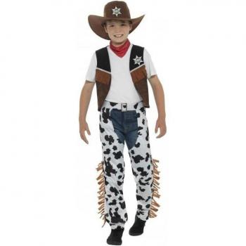 Smiffy’s Texas Rodeo Kostuum voor Kinderen 7‑9 – Zwart en Bruin