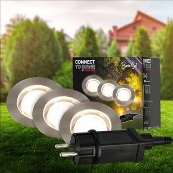 Faretto incassato LED Briloner 3916032 IP67 12 V Set di 3 Ø 4,5