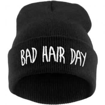 Chapeau d'hiver automne unisexe EJY pour femme ou homme, style hiphop punk, couleur noir