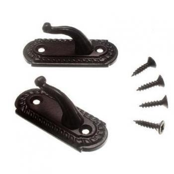 Georgian Style Curtain Tie Hold Back Hooks, 45mm Length