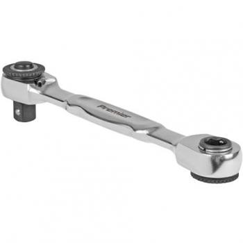 Premier Compact Ratchet Bit Driver & Wrench 1/4 Sq & 1/4 Hex