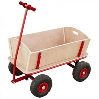 Bollerwagen Holz Kinder Luftreifen 100kg