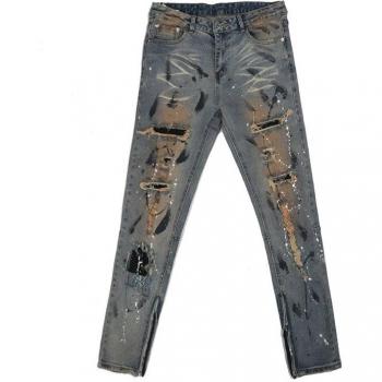 Pantalon Hip Hop Zippé Détruit