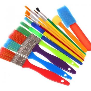 Multicolor Round Tip Paint Brushes