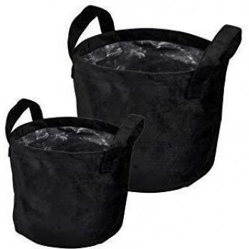 Duo de Panières Velours Noir 19cm