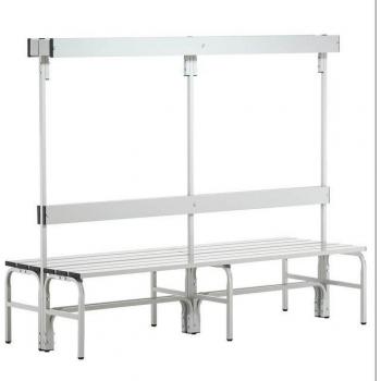 Banco de Vestuario Certeo de Acero Inoxidable 1650 mm