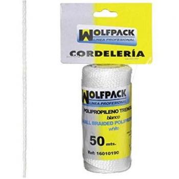 Cuerda Trencilla Polipropileno Blanco (Bobina 50 Metros)