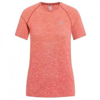 Odlo Essentials Damen Laufshirt, M, rosa/orange