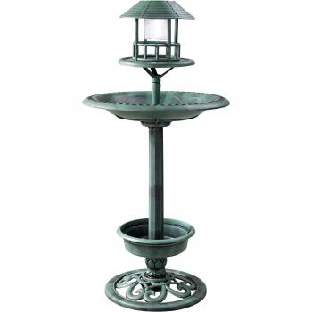Solar-Vogelbad mit Wasserzirkulation