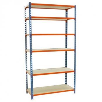 Blå Lagerhylla Simonrack Maderclick Super 6 250x110x30 cm
