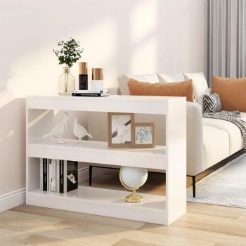 Estante Moderna 100x30x72 cm Branca