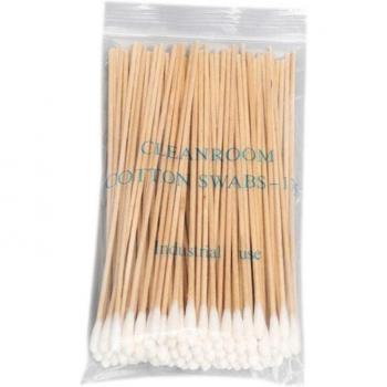 Sterile Single-Head Cotton Swabs with Wooden Handle