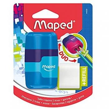 Maped 2in1 Radierer/Anspitzer Connect mit Ersatzradierer