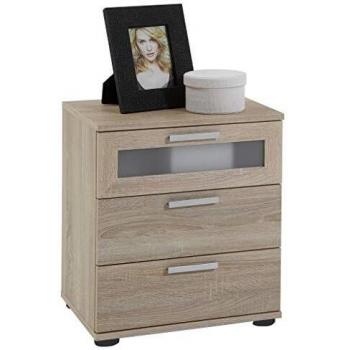 Kuma 3-Drawer Contemporary Bedside Cabinet