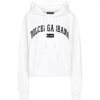 Dolce Gabbana Hoodie bianca taglia 40