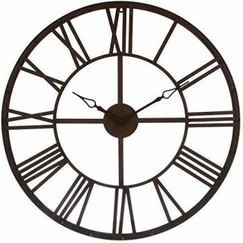 Horloge D 70 cm marron