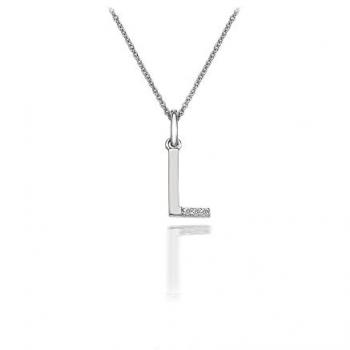 Collier Pendentif Micro Initial Argent Perle de Flamme