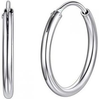 Aros Chico de Plata 20mm para Hombre