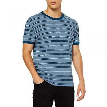 Hurley M Huntington SS Top, Hombre, Azul, Talla L (Force htr)