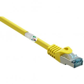 Renkforce 0.25 m RJ45 Patch Cable CAT 6A S/FTP Yellow