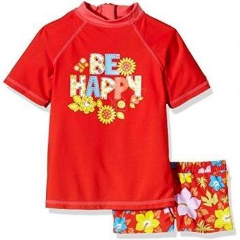 Conjunto de baño Niñas Be Happy & Blumen, protección UV +50, multicolor, talla 98