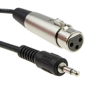 3.5mm Mono Jack (PC/Laptop) to XLR Female (Mixer/Speaker) Cable 5m
