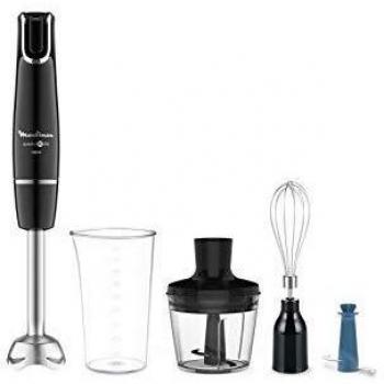 Moulinex Infiny Force Küchenhelfer 1000 W, inklusive 4 Accessoires – Schwarz