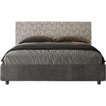 Doble Confort Arla: Contenedora 160x190 en Tejido Gris